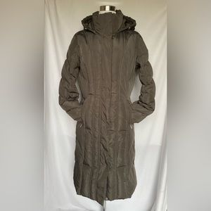 Calvin Klein Long Down Winter coat hooded zip jacket